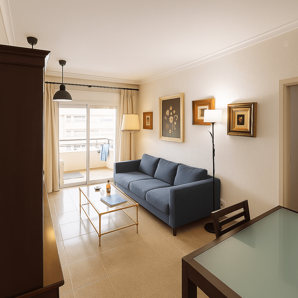 AI enhanced real estate photo - professional property listing quality